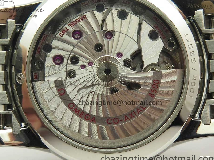 0510 De Ville Hour Vision 41mm SS VSF 1:1 Best Edition White Dial on SS Bracelet A8500 Super Clone Casual 7946